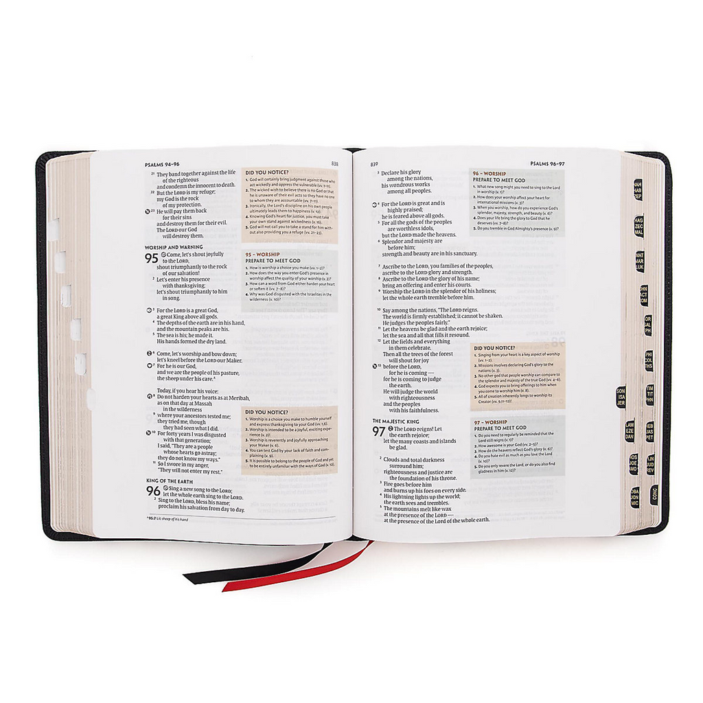 CSB Experiencing God Bible, Black, Genuine Leather